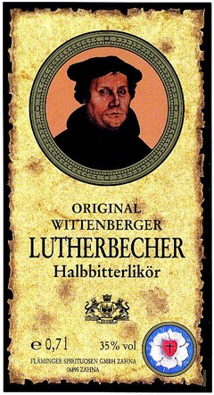 ORIGINAL WITTENBERGER LUTHERBECHER Halbbitterlikör