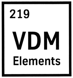 219 VDM Elements