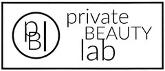 pBl private BEAUTY lab