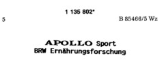 APOLLO Sport BRW Ernährungsforschung