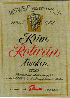 Krim Rotwein trocken