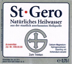 St Gero Natürliches Heilwasser aus der staatlich anerkannten Heilquelle