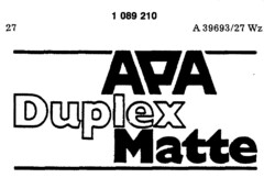 APA Duplex Matte