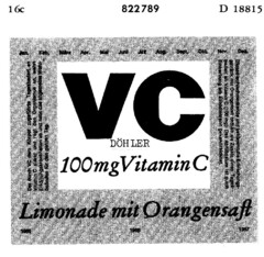 VC DÖHLER 100 mg Vitamin C Limonade mit Orangensaft