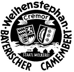 Weihenstephan BAYERISCHER CAMEMBERT cremor 1178 STAATL MOLKEREI