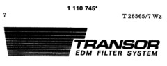 TRANSOR EDM FILTER SYSTEM