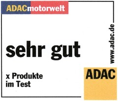 ADACmotorwelt sehr gut x Produkte im Test ADAC www.adac.de