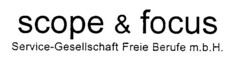 scope & focus Service-Gesellschaft Freie Berufe m.b.H.