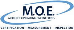 M.O.E. MOELLER OPERATING ENGINEERING CERTIFICATION MEASUREMENT INSPECTION