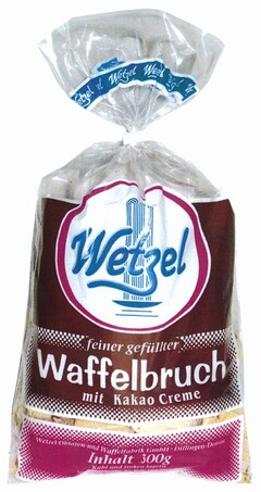 Wetzel feiner gefüllter Waffelbruch mit Kakao Creme