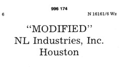 "MODIFIED" NL Industries, Inc. Houston
