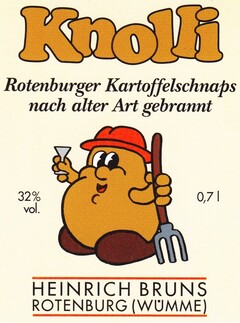 Knolli Rotenburger Kartoffelschnaps nach alter Art gebrannt