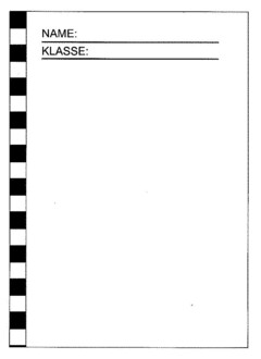 NAME: KLASSE: