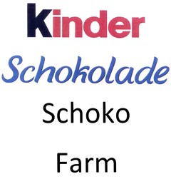 kinder Schokolade Schoko Farm