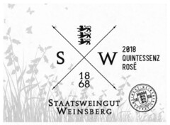 S W 18 68 STAATSWEINGUT WEINSBERG 2018 QUINTESSENZ ROSÉ