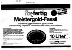 nordring Meistergold-Produkte fix-fertig Meistergold-Fassil