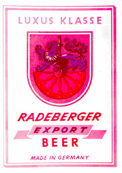 RADEBERGER EXPORT BEER