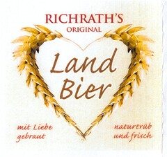 RICHRATH'S ORIGINAL Land Bier mit Liebe gebraut naturtrüb und frisch