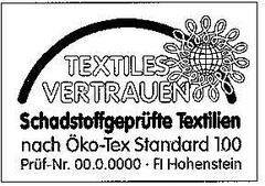 TEXTILES VERTRAUEN Schadstoffgeprüfte Textilien