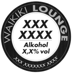 XXX XXXX Alkohol X,X% vol