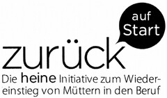 zurück auf Start Die heine Initiative zum Wieder- einstieg von Müttern in den Beruf