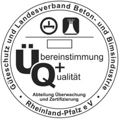 Übereinstimmung + Qualität Abteilung Überwachung und Zertifizierung Güteschutz und Landesverband Beton- und Bimsindustrie Rheinland-Pfalz e.V.