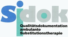 sidok Qualitätsdokumentation ambulante Substitutionstherapie