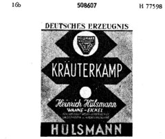 KRÄUTERKAMP Heinrich Hülsmann WANNE-EICKEL HÜLSMANN