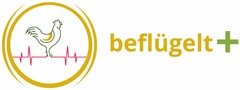 beflügelt +