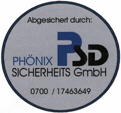 Abgesichert durch: PHÖNIX SICHERHEITS GmbH