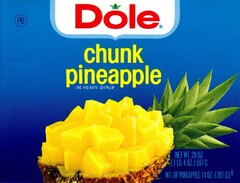 Dole chunk pineapple IN HEAVY SYRUP