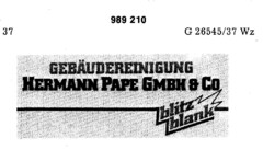 GEBÄUDEREINIGUNG HERMANN PAPE GMBH & CO blitz blank