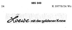 Loewe mit der golden Krone