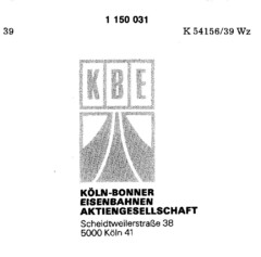 KBE KÖLN-BONNER EISENBAHNEN AKTIENGESELLSCHAFT