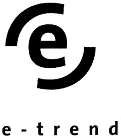 (e) e-trend
