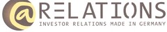 @ RELATIONS INVESTOR RELATIONS MADE IN GERMANY