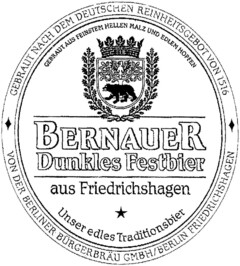 BERNAUER Dunkles Festbier