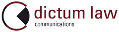 dictum law communications