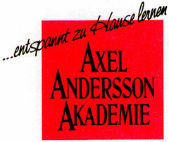 AXEL ANDERSSON AKADEMIE ...entspannt zu Hause lernen