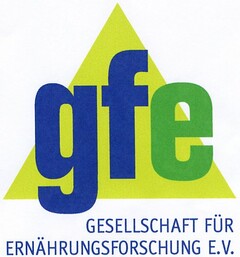 gfe GESELLSCHAFT FÜR ERNÄHRUNGSFORSCHUNG E.V.