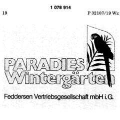 PARADIES Wintergärten  Feddersen Vertriebsgesellschaft mbH i.G.