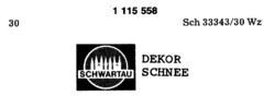 SCHWARTAU DEKOR SCHNEE