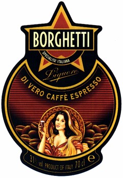 BORGHETTI DI VERO CAFFE ESPRESSO