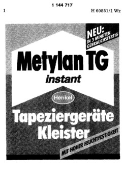 Metylan TG instant Henkel Tapaziergeräte Kleister