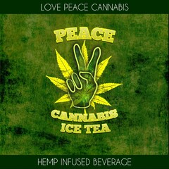 LOVE PEACE CANNABIS PEACE CANNABIS ICE TEA HEMP INFUSED BEVERAGE