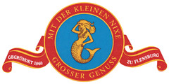 MIT DER KLEINEN NIXE GROSSER GENUSS GEGRÜNDET 1860 ZU FLENSBURG