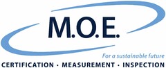 M.O.E. CERTIFICATION · MEASUREMENT · INSPECTION For a sustainable future