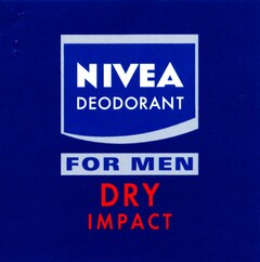 NIVEA DEODORANT FOR MEN DRY IMPACT