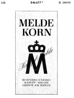 MELDE KORN Kniepf Melde