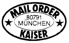 MAIL ORDER * KAISER * 80791 MÜNCHEN